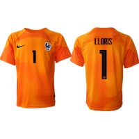 France Hugo Lloris #1 Goalkeeper Replica Home Shirt World Cup 2022 Short Sleeve
